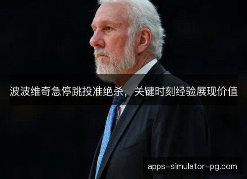波波维奇急停跳投准绝杀，关键时刻经验展现价值